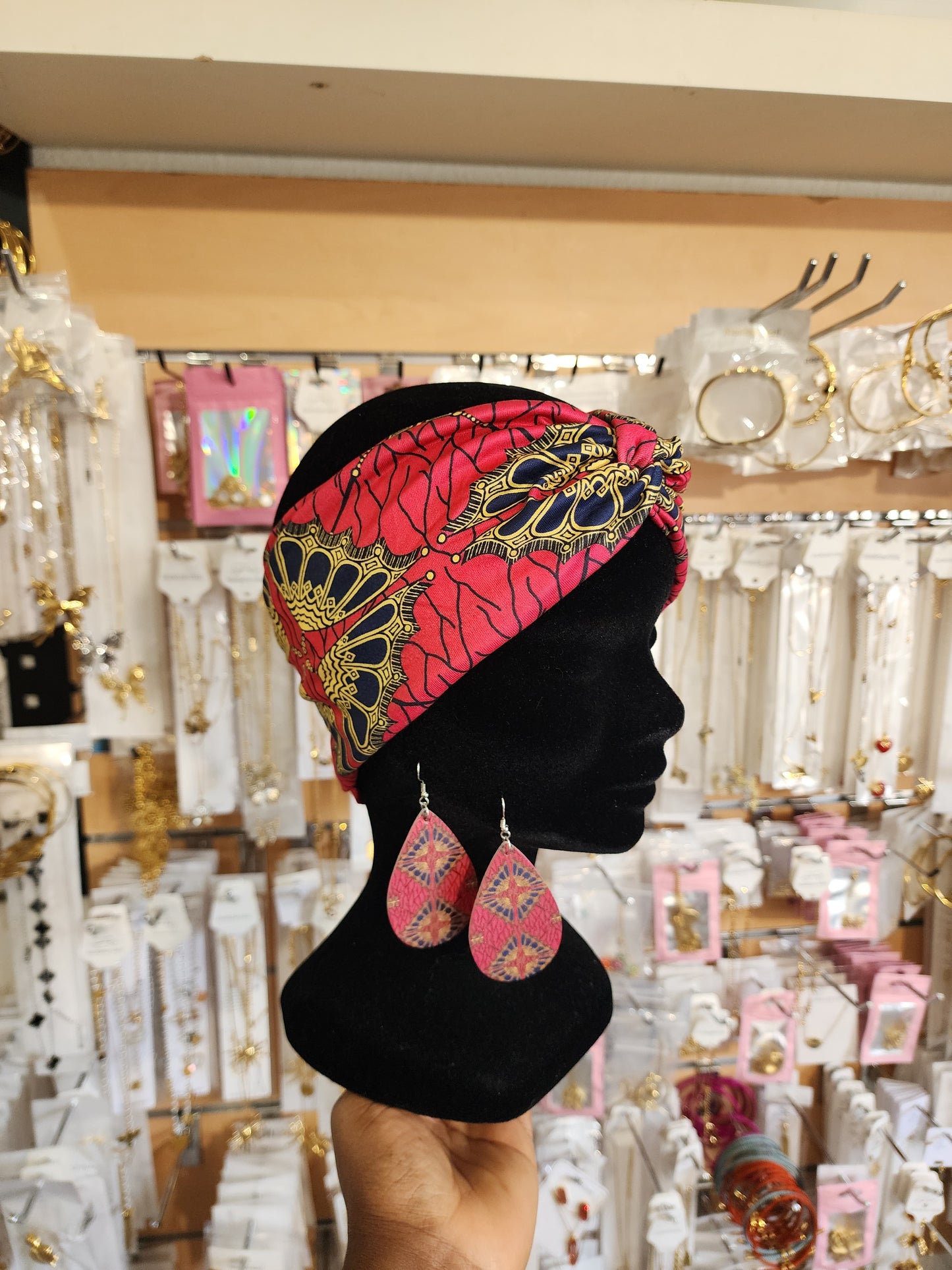 Bandeau + boucles d'oreilles