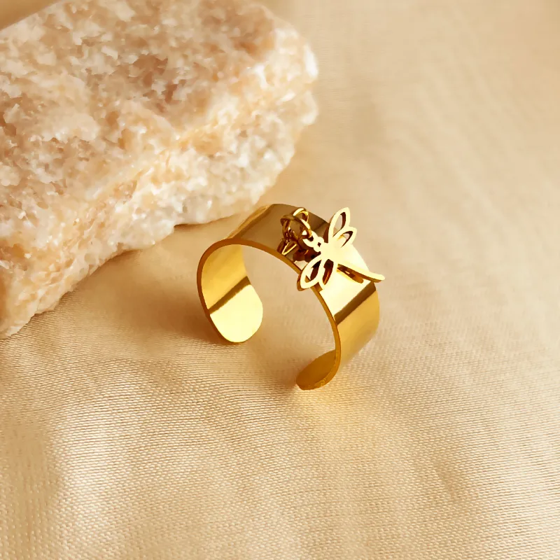 Bague Symb acier inoxydable