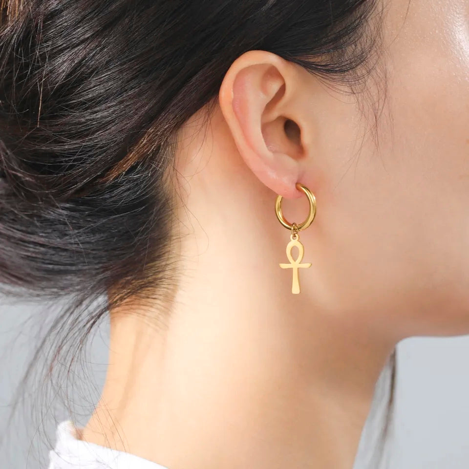 Boucle d'oreilles Ankh
