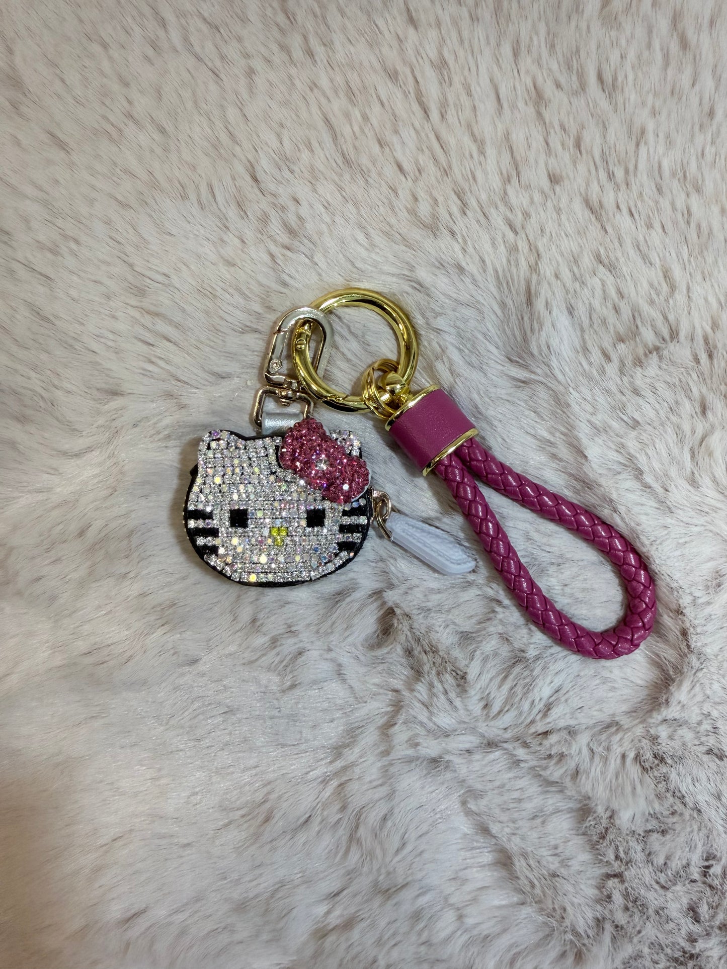 Hello kitty porte pièce strass - porte clé