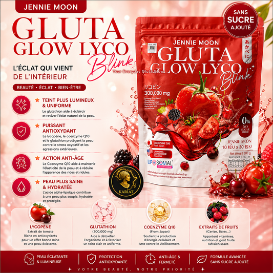 Gluta Glow Lyco Blink – Teint Lumineux, Peau Jeune & Éclat Instantané
