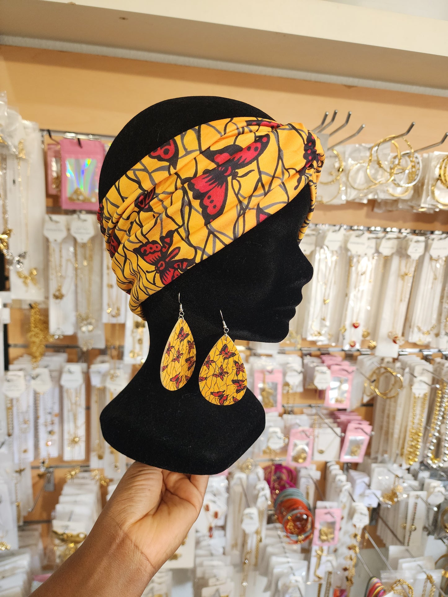 Bandeau + boucles d'oreilles