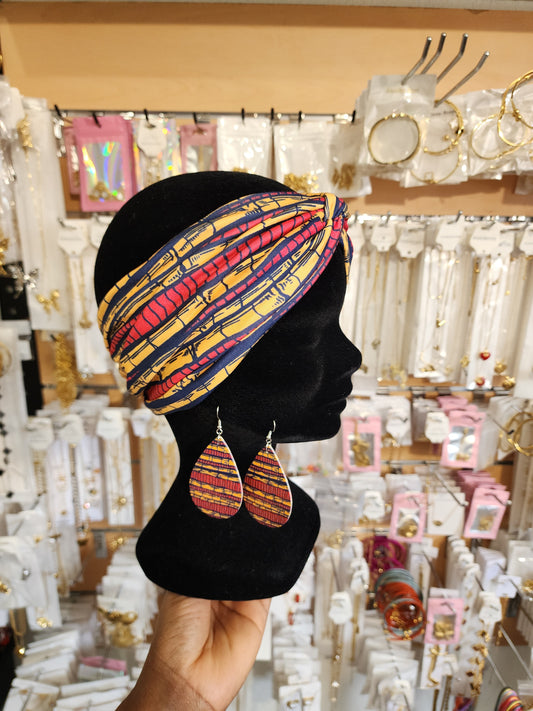 Bandeau + boucles d'oreilles