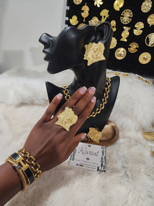 Babi / Bague & boucles d'oreilles ethnique